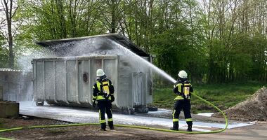 F1: Containerbrand in Beppen